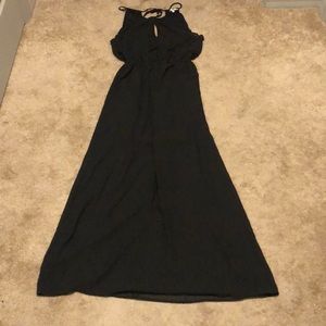 Black Chiffon Maxi Dress